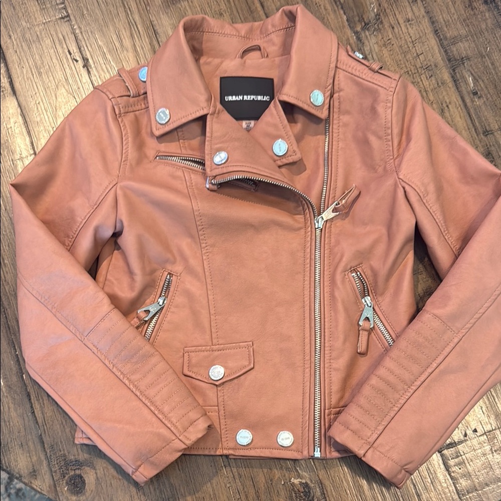 Urban Republic Coral Moto Jacket